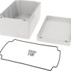 PC enclosure, (L x W x H) 180 x 119 x 89 mm, light gray (RAL 7035), IP66, 1554T2GY