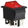PRZEŁĄCZNIK KLAWISZOWY RS202-6C3R 15A/250V PODWÓJNY ON-ON PRZEL026
