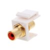 Keystone moduł Cinch/RCA - gniazdo Cinch czerwone - gniazdo Cinch 79669
