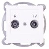 AS Gniazdo antenowe RTV zakończeniowe 10dB ecru GPA-10GPZ/m/27