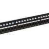 Patch Panel Solarix 24 x RJ45 CAT5E UTP z wspornikiem czarny 1U SX24L-5E-UTP-BK