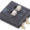 Przełącznik DIP-SWITCH Ilość sekcji 2 ON-OFF 0,025A/24VDC A6SN2104