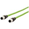 Metz Connect 142M1D11020 M12 Patch Cable CAT 5e SF/FTP 2m Green PUR