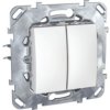 UNICA Wyłącznik podwójny świecznikowy biel polarna MGU50.211.18Z SCHNEIDER ELECTRIC