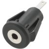TruComponents 202595 2.5 mm audio jack Socket, Vertical,Pins:2 Mono Black