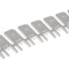 TE Connectivity Konektor płaski FASTON .250 Męski Srebrny 6.35 x 0.83 mm długość 14.02 mm Izolacja: Nieizolowane Cyna na