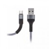 KABEL USB MICRO 1M FAST CHARGE 2A SZARY