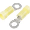 Zacisk oczkowy rozmiar przewodu 6.6mm² Ø , M5 izolowany średnica wew 5mm Żółty TE Connectivity