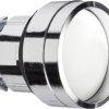 Schneider Electric ZB4BA16 Element czołowy dla przycisku resetowalny (Ø) 22 mm nieoznakowany chrom, biały 1 szt.