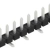 Pin header, 8 pole, pitch 2.54 mm, angled, black, 10059021