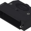 D-Sub connector housing, size: 3 (DB), straight 180°, cable Ø 3.5 to 11 mm, thermoplastic, black, 09670250482