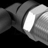 190660 Push-in fitting, L-shaped, with external hexagon, R1/8 <> dia. 6