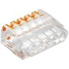 OBO Bettermann 2054458 Transparent-Orange 5-Pin Connector Clip 0.2-2.5 mm²