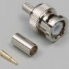 BNC plug 50 Ω, Belden H155, crimp connection, straight, 0401250