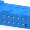 Socket housing, 16 pole, pitch 2.54 mm, straight, blue, 2-1658526-9