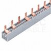 Szyna łączeniowa trzpieniow MCB do wyłączników ABB 3-biegunowa 10mm2 63A na 57 modułów 1 m MOREK