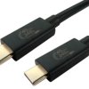 Kabel USB Złącze A USB Złącze B USB dł. 1m Przewód USB USB 4.0 kolor: Czarny