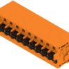 PCB terminal, 10 pole, pitch 5 mm, AWG 24-12, 20 A, spring-clamp connection, orange, 1331790000