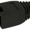 Osłona wtyku; RJ45 8p8c; OBRJ45.1; na przewód; proste; czarny