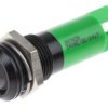 Lampka kontrolna do montażu panelowego 24V ac/dc, zielona 14mm LED Końcówka lutownicza RS PRO