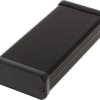 Aluminum enclosure, (L x W x H) 120 x 54 x 23 mm, black (RAL 9005), IP54, 1455C1202BK