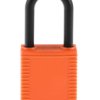 Kłódka średnica szekli: 6.35mm Brady z kluczem W budynkach, na zewnątrz Nylonowe Pomarańczowy LOTO-6 38,10 x 86,50 x