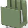 Pin header, 4 pole, pitch 3.96 mm, straight, green, 280610-1