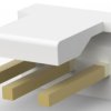 Pin header, 3 pole, pitch 3.96 mm, straight, natural, 3-641208-3