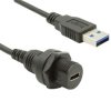 Kabel USB Złącze A USB C Złącze B USB A dł. 1m Przewód USB USB 3.0 kolor: Czarny