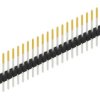 Pin header, 22 pole, pitch 2.54 mm, straight, black, 10046508