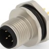 Circular connector, 5 pole, solder connection, screw locking, straight, T4142412051-000