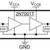 1-bit dual-supply buffered voltage signal converter
