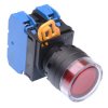 YW1L-MF2E20Q4R Red 24V illuminated 22mm Momentary Shrouded Push Button Switch 2NO IP65 IDEC