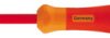 VDE screwdriver, 2.5 mm, slotted, BL 75 mm, L 175 mm, 14-651 VDE