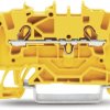 2-wire feed-through terminal, spring-clamp connection, 0.25-2.5 mm², 1 pole, 18 A, 8 kV, yellow, 2001-1206