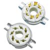 Podstawka lampowa oktal do chassis - Gold pins