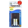 Ładowarka Toshiba AA/AAA + 2 accu. 1950mA