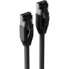 Patch cable, RJ45 plug, straight to RJ45 plug, straight, Cat 8.1, F/FTP, LSZH, 0.5 m, black, BS08-41015