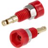 TruConnect 170587 2mm Insulated Test Socket Gold Plated Red