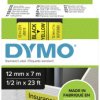 Taśma do nadruku D1 DYMO S0720580, 12 mm x 7 m, Kolor taśmy: żółty / Kolor nadruku: czarny DYMO S0720580, 12 mm x 7 m, K
