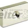 Magnes neodymowy prostokąt 20x10x5mm otwór 9/4,5mm