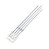 Dioda LED RGB 2 × 5 mm prostokątna, wspólna anoda, 4 wyprowadzenia