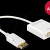 62600 DisplayPort 1.2 plug > DVI 24+5 socket, white