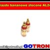 Gniazdo bananowe złocone AL2454 czerwone