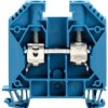 Through terminal block, screw connection, 1.5-25 mm², 2 pole, 76 A, 8 kV, blue, 1028980000