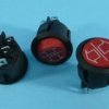 SMRS-203-6 6A/250V 6-PIN (ON)-OFF-ON RED