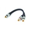 VITALCO RP10 Przejście Adapter Audio do Subwoofera 1x RCA Cinch (wtyk) / 2x RCA Cinch (gniazdo) na kablu 15cm