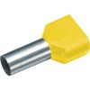 Cimco 187735 Twin ferrule Partially insulated Yellow 1mm² 100pcs Ferrules