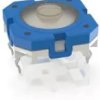 Short-stroke pushbutton, 1 Form A (N/O), 100 mA/35 V, unlit , actuator (transparent, L 1.11 mm), 3.6 N, THT, 1.14.012.502/0000
