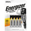 Energizer S8993 AAA Cell Alkaline Power Batteries (Pack 4)